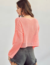 Load image into Gallery viewer, Crochet Long Sleeve Top
