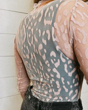 Load image into Gallery viewer, Mesh leopard bodysuit