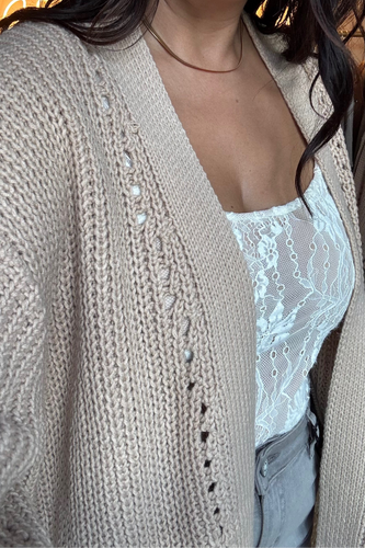 Chunky knit cardigan