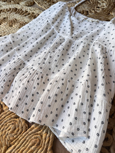 daisy gauze top