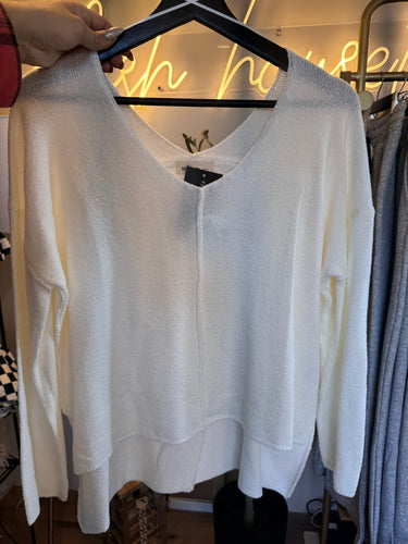 Cream spring sweater top