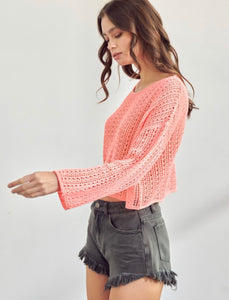 Crochet Long Sleeve Top