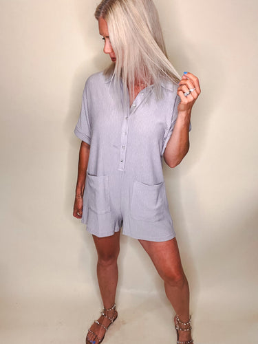 Cory Ribbed Romper