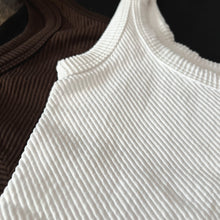Load image into Gallery viewer, Chevron Ribbed Crop Tank